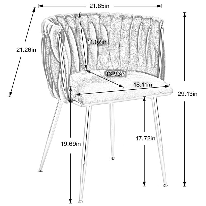 Mercer41 Greylan Velvet Barrel Chair Wayfair